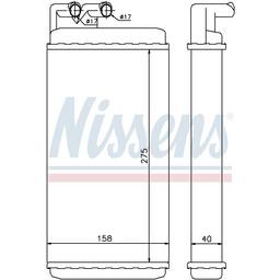 Audi HVAC Heater Core - Front - Nissens 70220